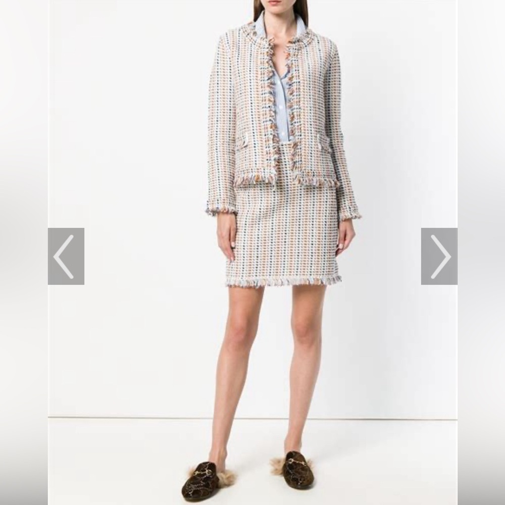 NWT Tory Burch Hollis Skirt - Small Linen